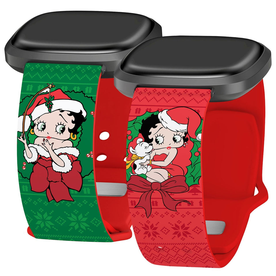 Betty Boop Happy Holidays HD Fitbit Versa 3 & Sense 1 Watch Band - Wear with style