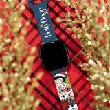 Betty Boop Happy Holidays HD Fitbit Versa 3 & Sense 1 Watch Band - Wear with style