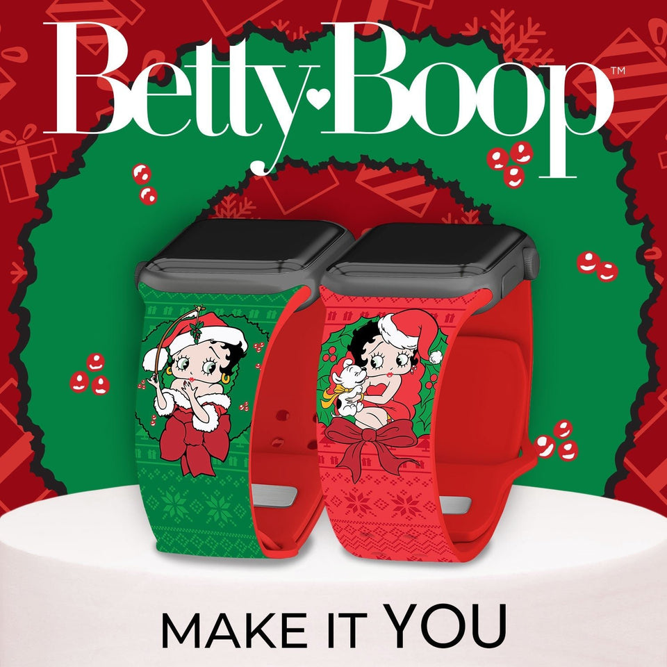 Betty Boop Happy Holidays HD Fitbit Versa 3 & Sense 1 Watch Band - Wear with style