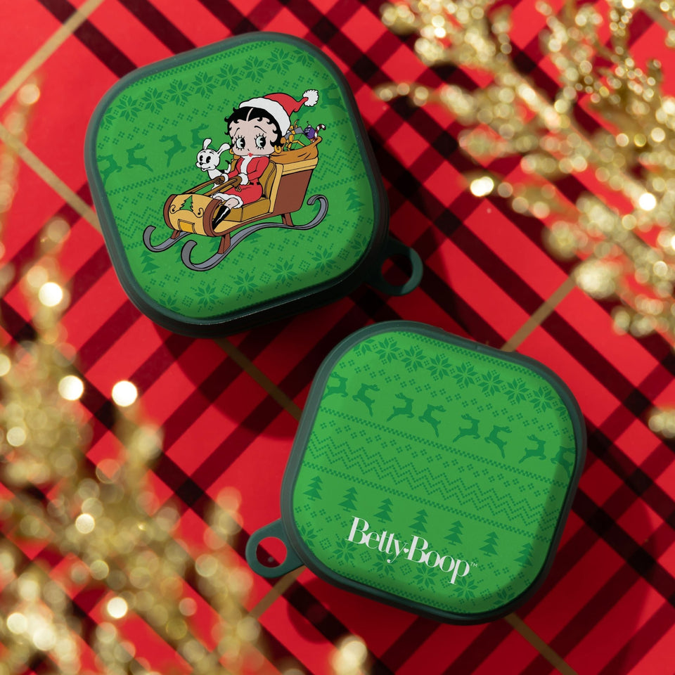 Betty Boop Happy Holidays HDX Samsung Galaxy Buds Pro & Buds Live Case Cover - Wear with style
