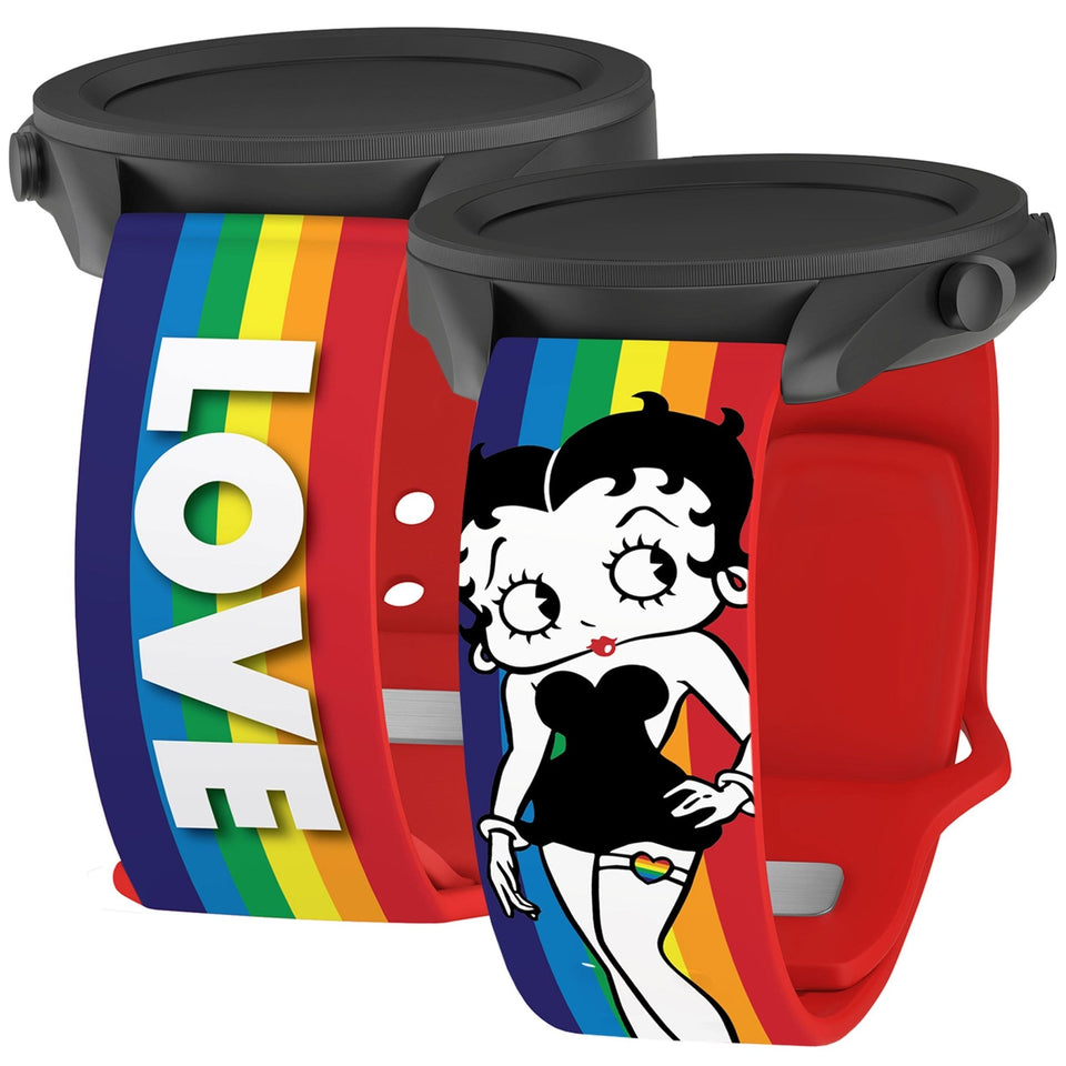 Betty Boop Pride HD Watchband for Samsung, Garmin, Fossil, and More for Samsung, Garmin, Fossil, and More - Wear with style