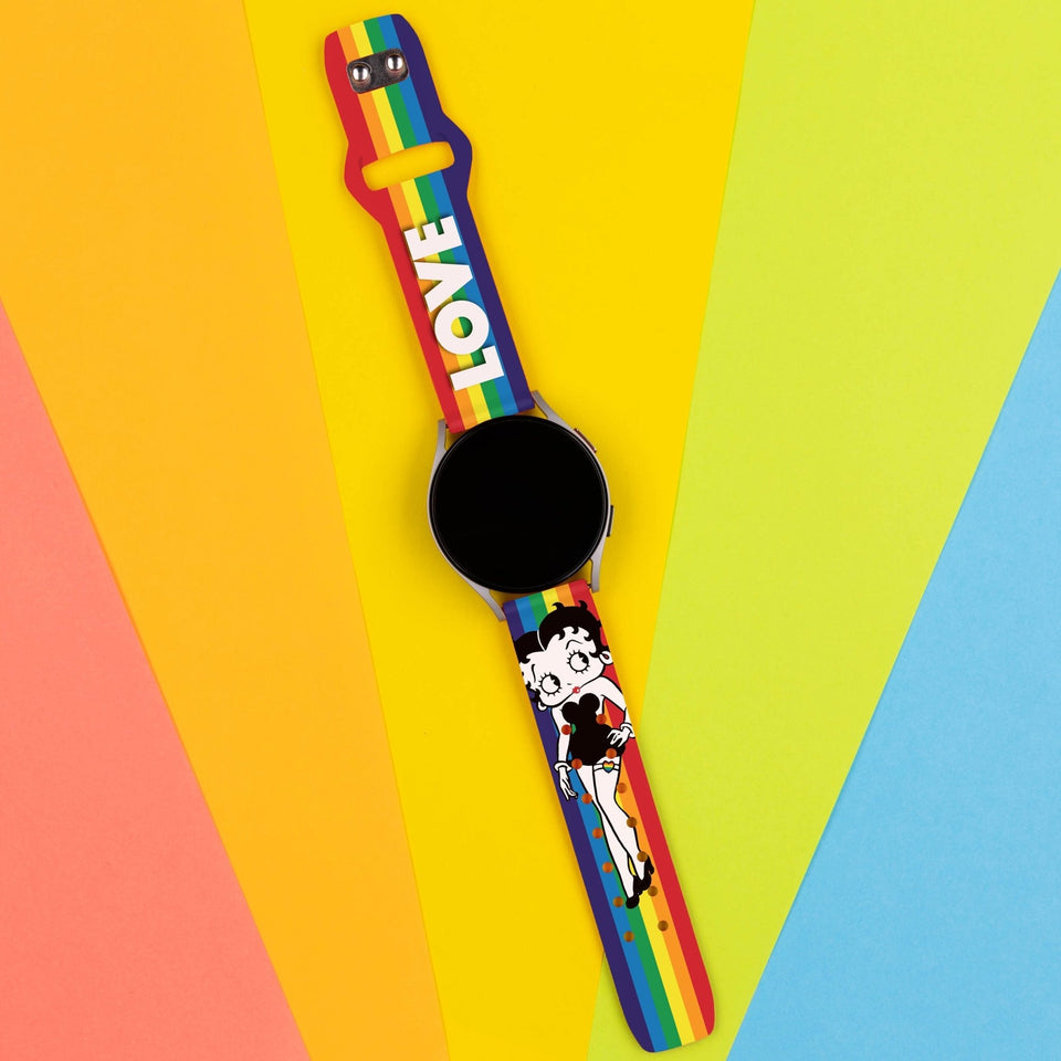 Betty Boop Pride HD Watchband for Samsung, Garmin, Fossil, and More for Samsung, Garmin, Fossil, and More - Wear with style