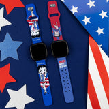 Betty Boop Red White & Boop HD Fitbit Versa 3 and Sense 1 Watch Band - Wear with style