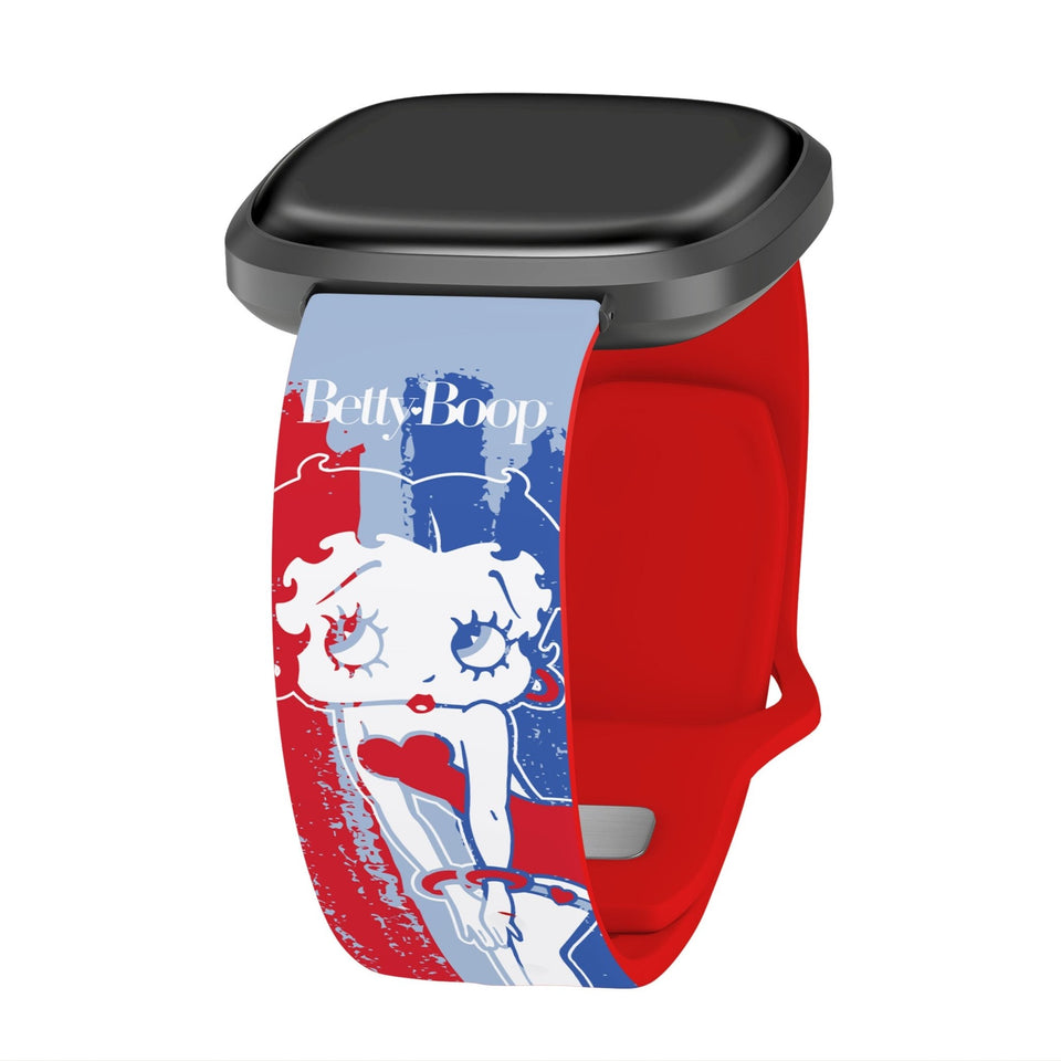 Betty Boop Red White & Boop HD Fitbit Versa 3 and Sense 1 Watch Band - Wear with style