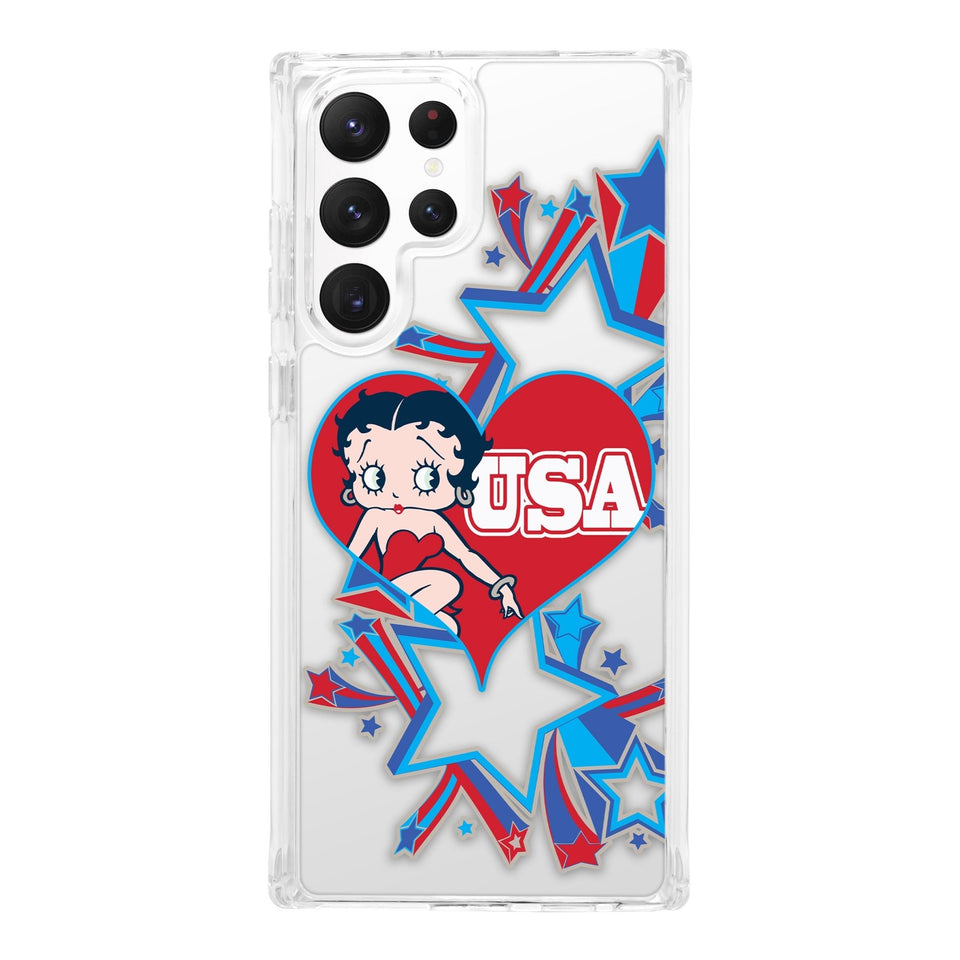 Betty Boop Red White & Boop HD Samsung Galaxy S24 Phone Case - Wear with style