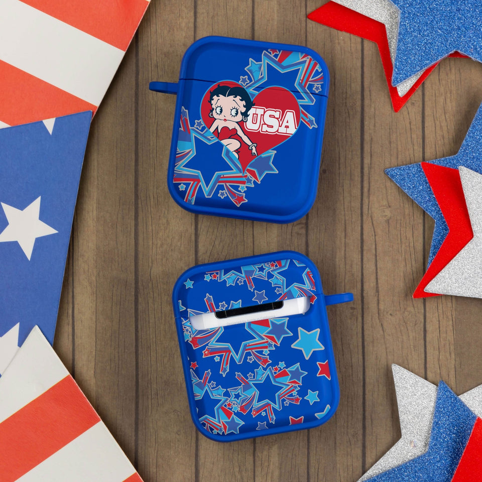 Betty Boop Red White & Boop HDX Apple AirPods Gen 1 & 2 Case Cover - Wear with style