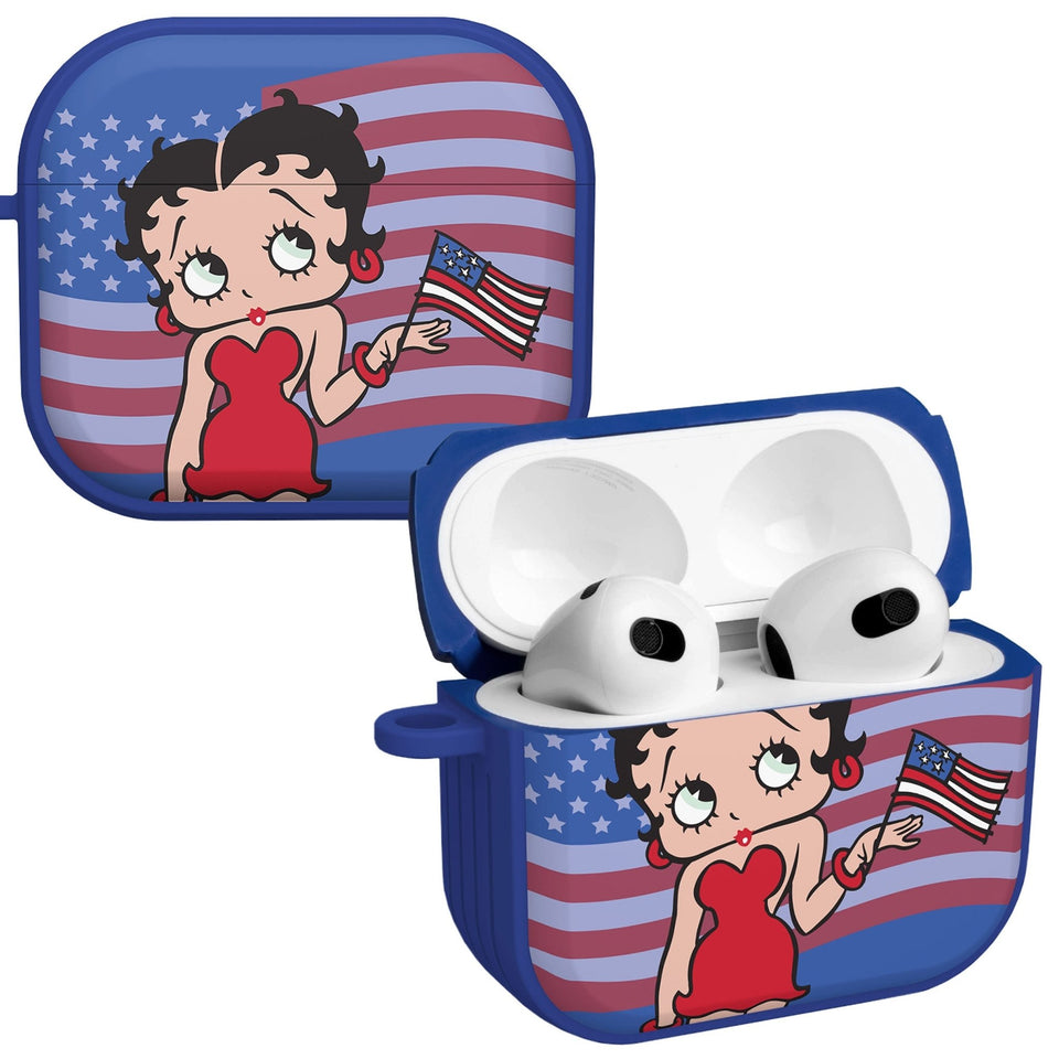 Betty Boop Red White & Boop HDX Apple AirPods Gen 3 Case Cover - Wear with style