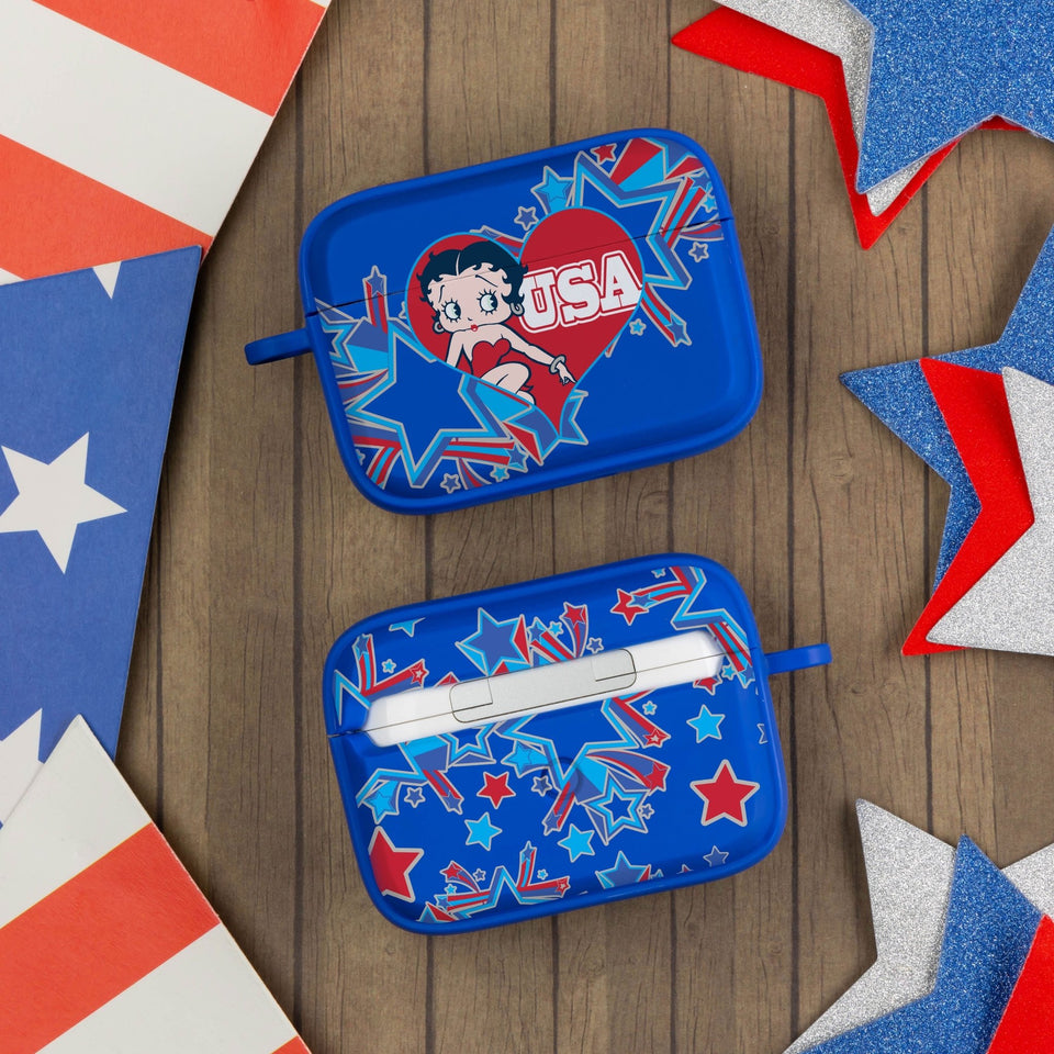 Betty Boop Red White & Boop HDX Apple AirPods Pro 1 & 2 Case Cover - Wear with style