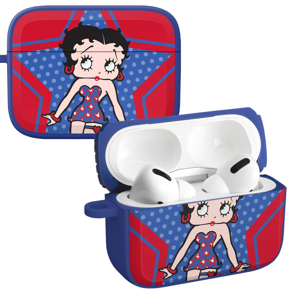 Betty Boop Red White & Boop HDX Apple AirPods Pro 1 & 2 Case Cover - Wear with style