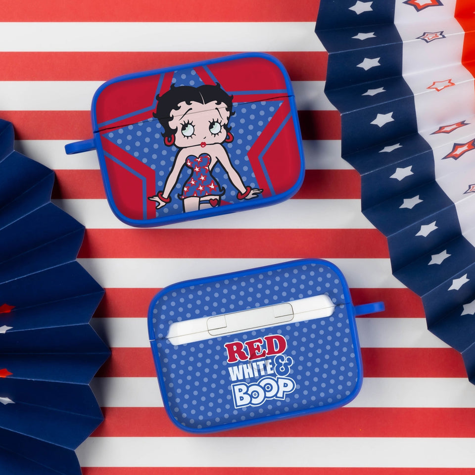 Betty Boop Red White & Boop HDX Apple AirPods Pro 1 & 2 Case Cover - Wear with style