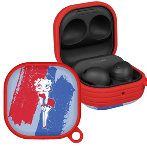 Betty Boop Red White & Boop HDX Samsung Galaxy Buds Pro Case Cover - Wear with style