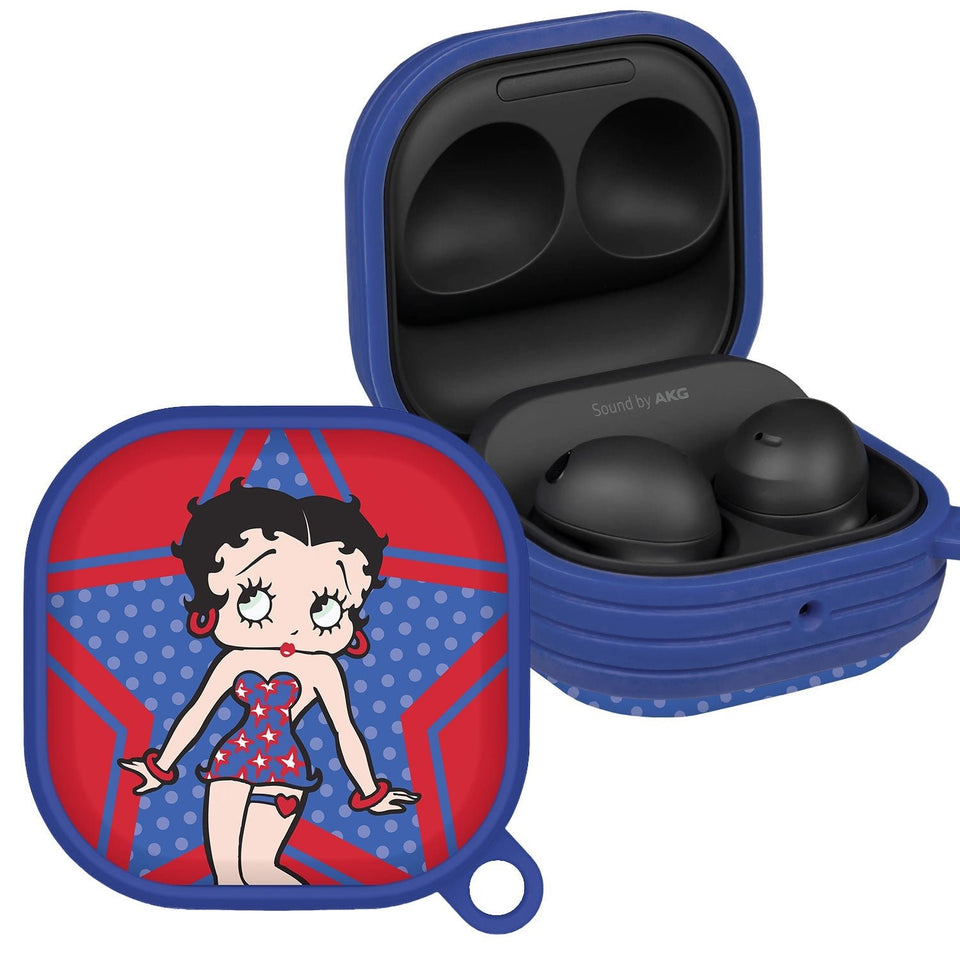 Betty Boop Red White & Boop HDX Samsung Galaxy Buds Pro Case Cover - Wear with style