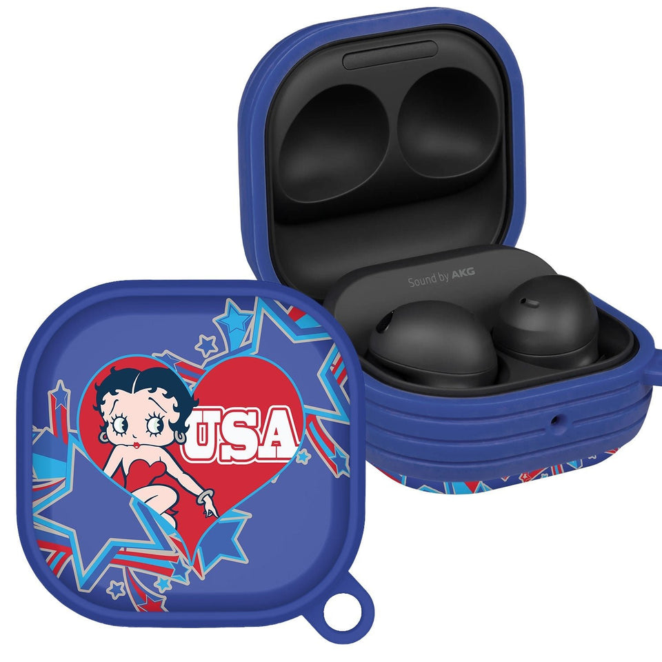 Betty Boop Red White & Boop HDX Samsung Galaxy Buds Pro Case Cover - Wear with style