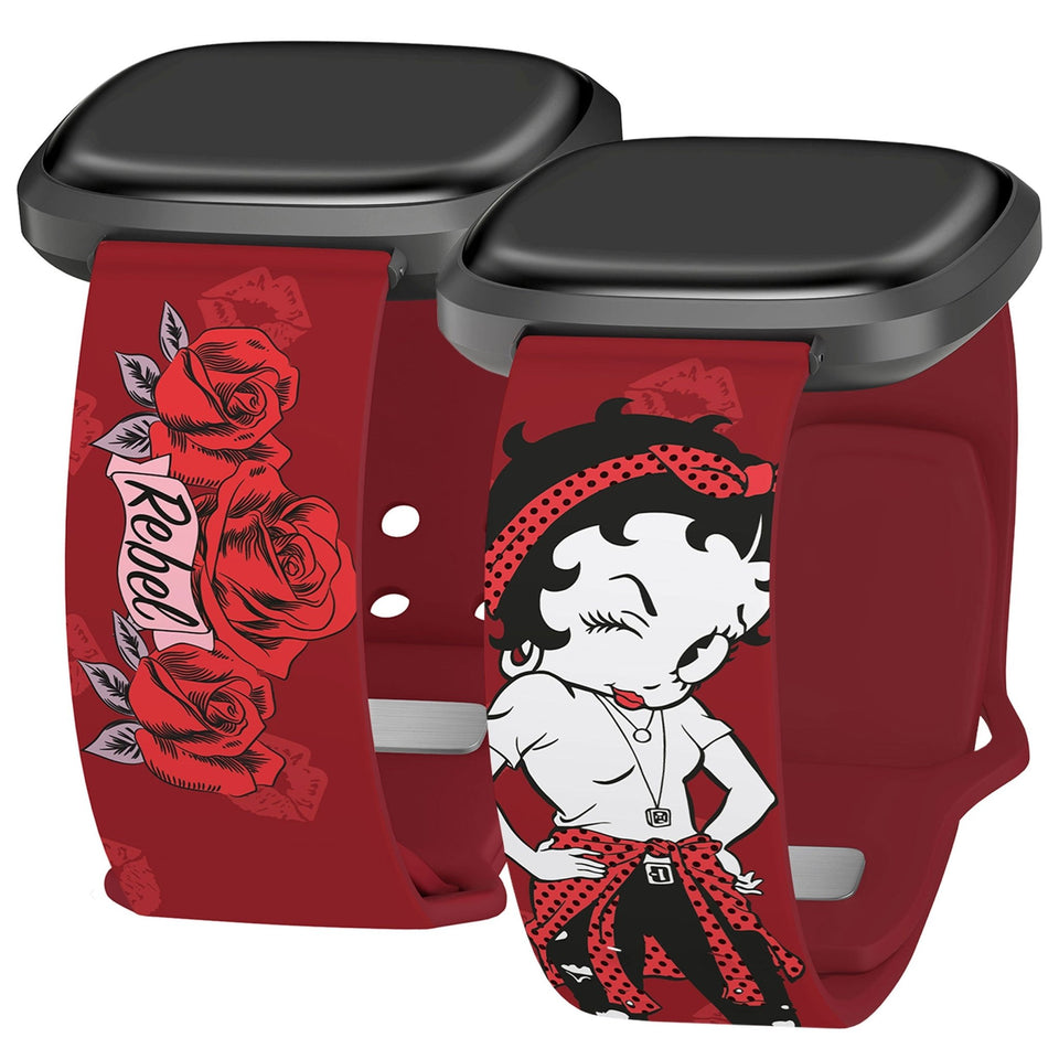 Betty Boop Romantic Rebel HD Fitbit Versa 3 and Sense 1 Watch Band - Wear with style
