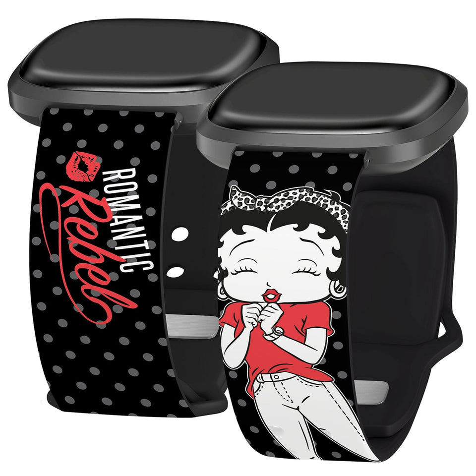 Betty Boop Romantic Rebel HD Fitbit Versa 3 and Sense 1 Watch Band - Wear with style