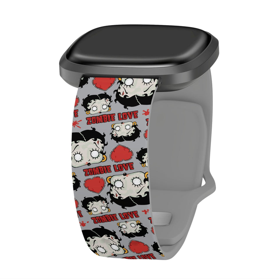 Betty Boop Zombie Love HD Fitbit Versa 3 & Sense 1 Watch Band - Wear with style