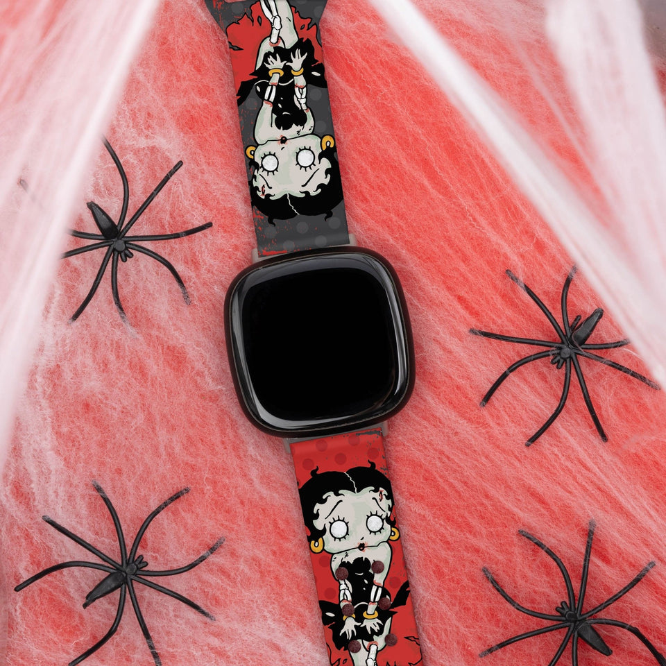 Betty Boop Zombie Love HD Fitbit Versa 3 & Sense 1 Watch Band - Wear with style
