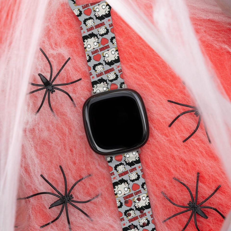 Betty Boop Zombie Love HD Fitbit Versa 3 & Sense 1 Watch Band - Wear with style