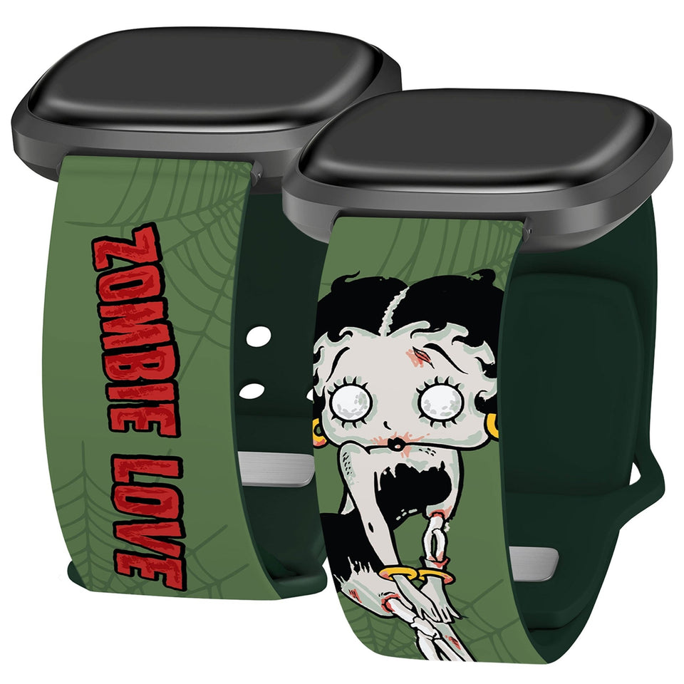 Betty Boop Zombie Love HD Fitbit Versa 3 & Sense 1 Watch Band - Wear with style