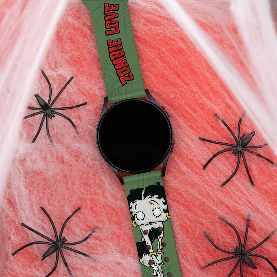Betty Boop Zombie Love HD Watchband for Samsung, Garmin, Fossil, and More - Wear with style