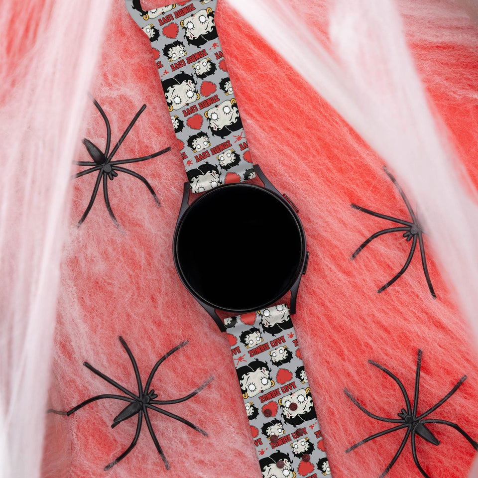 Betty Boop Zombie Love HD Watchband for Samsung, Garmin, Fossil, and More - Wear with style