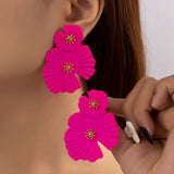 Big Flower Drop Earrings - Wear with style