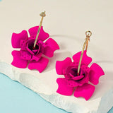 Big Flower Drop Earrings - Wear with style