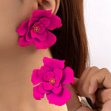 Big Flower Drop Earrings - Wear with style