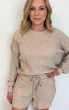 Billie Waffle Shorts-Oatmeal-Final Sale - Wear with style