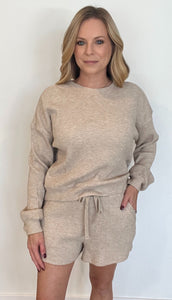 Billie Waffle Shorts-Oatmeal-Final Sale - Wear with style
