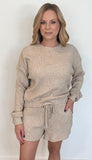 Billie Waffle Shorts-Oatmeal-Final Sale - Wear with style