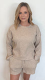 Billie Waffle Top-Oatmeal-Final Sale - Wear with style