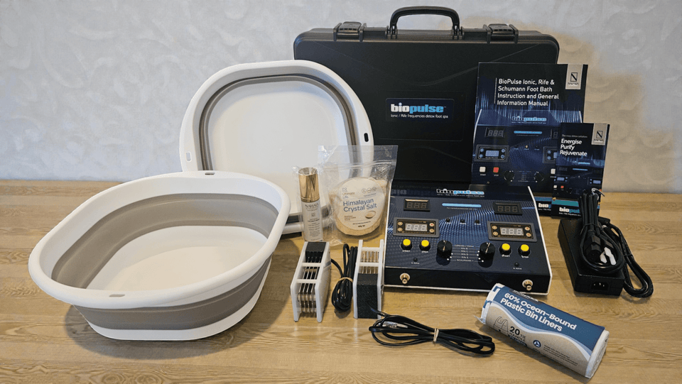 BioPulse 2 Person Ionic Detox Foot Spa with frequencies - Wear with style