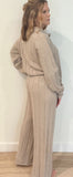 Birchbend Ribbed Pants-Beige-Final Sale - Wear with style