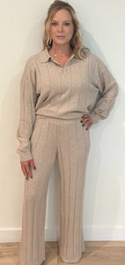 Birchbend Ribbed Pants-Beige-Final Sale - Wear with style