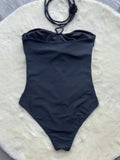 Black rose one piece swimsuit - Wear with style