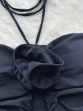 Black rose one piece swimsuit - Wear with style