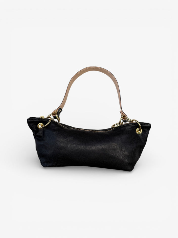 Blair - East West Shoulder Bag, Black Leather - Wear with style