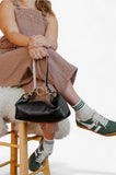 Blair - East West Shoulder Bag, Black Leather - Wear with style