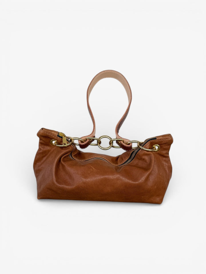 Blair - East West Shoulder Bag, Brown Leather - Wear with style