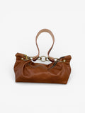 Blair - East West Shoulder Bag, Brown Leather - Wear with style
