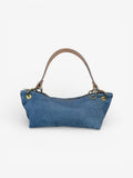 Blair - East West Shoulder Bag, Denim Leather - Wear with style