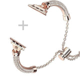 Bling Band Bracelet for Women | Compatible with Apple | Stainless Steel Dressy Metal Strap - Wear with style