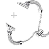 Bling Band Bracelet for Women | Compatible with Apple | Stainless Steel Dressy Metal Strap - Wear with style