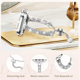 Bling Band Bracelet for Women | Compatible with Apple | Stainless Steel Dressy Metal Strap - Wear with style