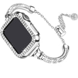 Bling Band Bracelet for Women | Compatible with Apple | Stainless Steel Dressy Metal Strap - Wear with style