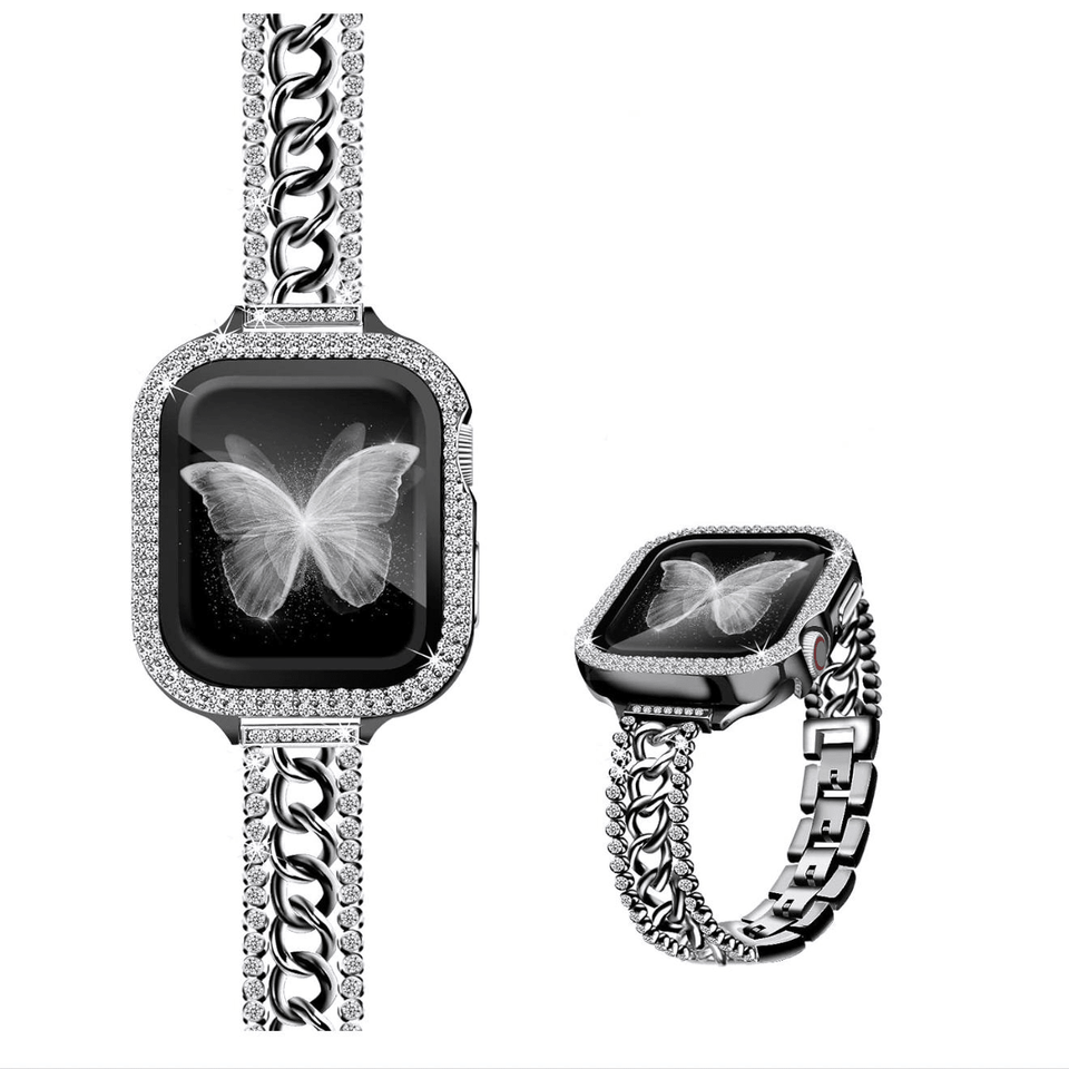 Bling Diamond Band Compatible for Apple Watch - Wear with style