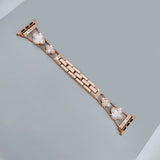 Bling Diamond Clover Bands for Women - Lucky, Cute & Sparkle Dressy Metal Bracelet Strap for Apple Watch - Wear with style