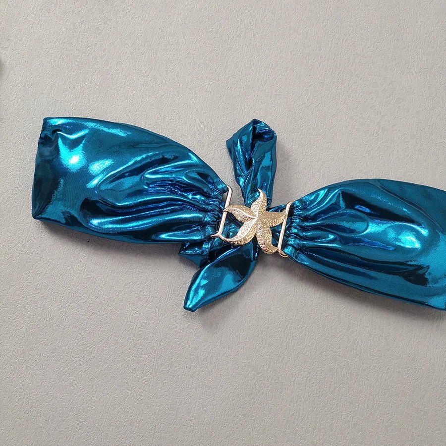 Blue Glossy MerBae two piece swimsuit - Wear with style