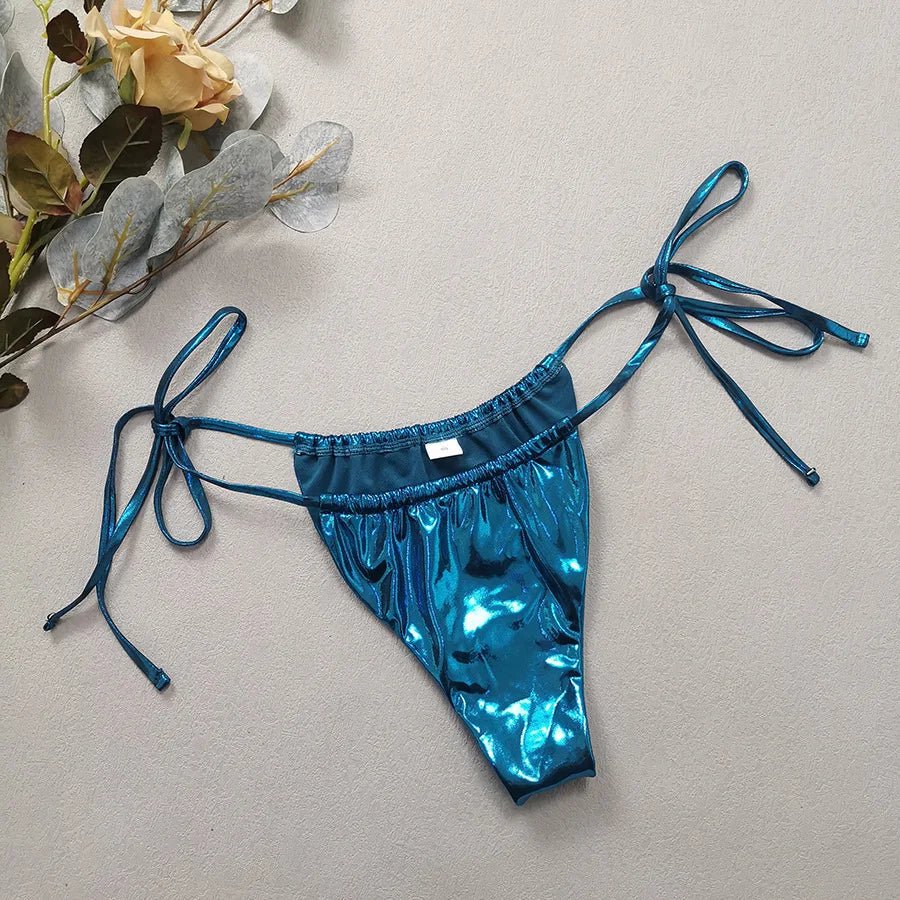 Blue Glossy MerBae two piece swimsuit - Wear with style